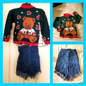 ** VINTAGE ** HEARTWORKS & WRAPPER 2pc set size 4
